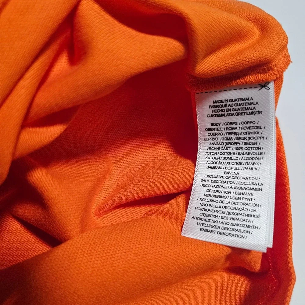 Polo Ralph Lauren Mens Classic Fit Mesh Pique Polo Shirt Orange Large L New